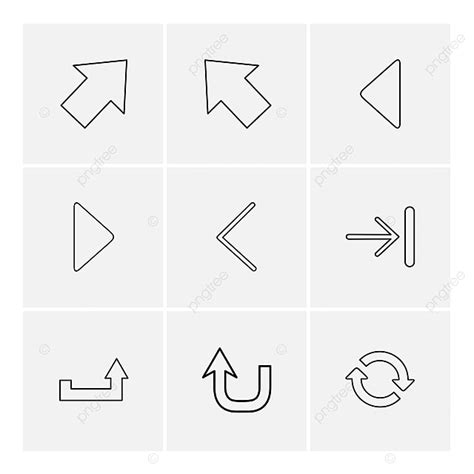 Vector Art Png Free Outline Icon Sets Outline Icons Arrows