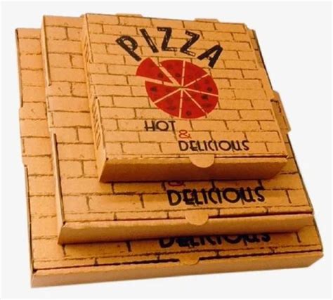 Single Wall 3 Ply Square Paper Pizza Box At Rs 10 Piece Onwards In