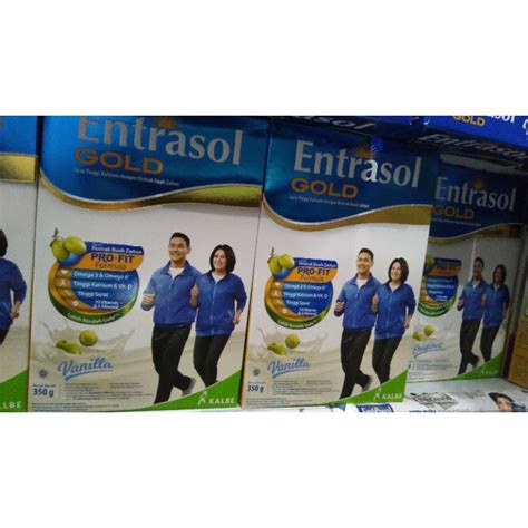 Jual ENTRASOL GOLD 340G RASA VANILLA DAN COKLAT Shopee Indonesia