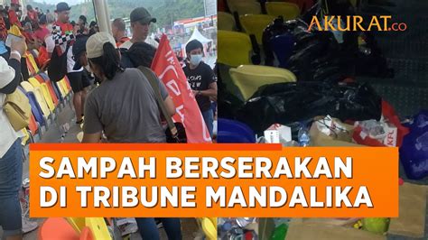 Banyak Sampah Di Tribune Penonton Usai Ajang Motogp Di Sirkuit