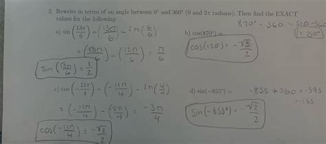 Solved Rewrite In Terms Of An Angle Between And Chegg