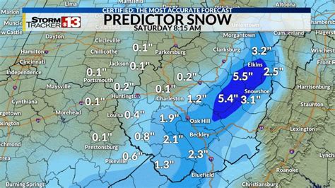 Snow Accumulation Map West Virginia - Snow