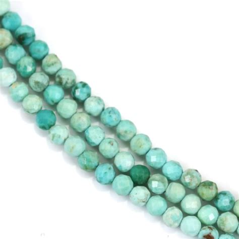 Turquoise Natural Stone Bead Jewelry Creation France Perles