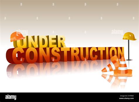Illustration Of Under Construction Stock Photo Alamy