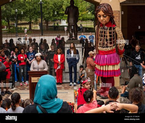 Birmingham Alabama Usa 12th Oct 2023 Little Amal The Puppet