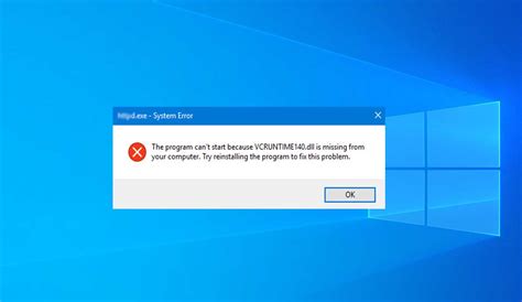 Cmo Reparar El Error Quotfalta Vcruntime Dllquot En Windows