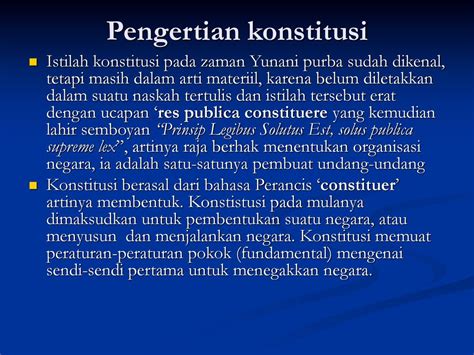 Pengertian Konstitusi Menurut Ilmu