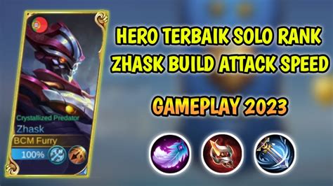 HERO SOLO RANK TERBAIK SEASON 29 BUILD ZHASK MOBILE LEGENDS 2023