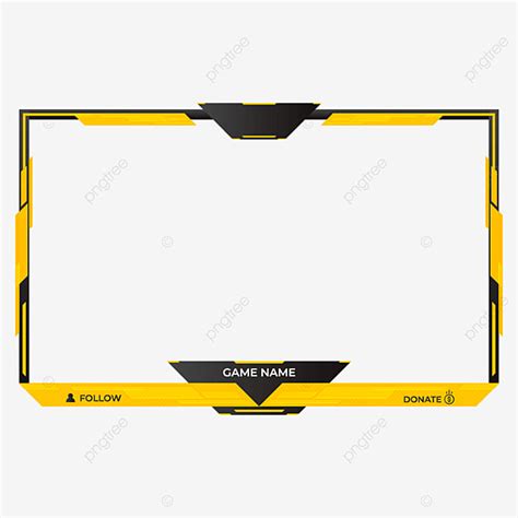 Yellow Smiley Face Clipart Vector Twitch Yellow Game Face Cam Stream