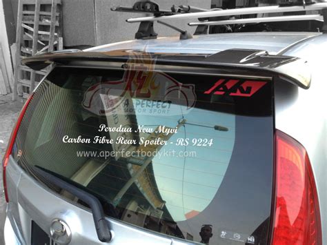 Perodua New Myvi Carbon Fibre Rear Spoiler Perodua Myvi 2011 Johor