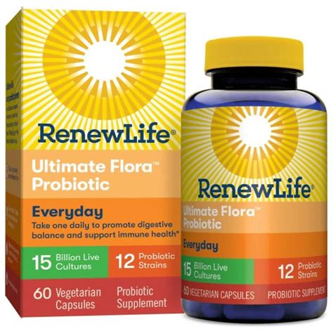 Renew Life Ultimate Flora Adult Probiotic 15 Billion Veggie Capsules