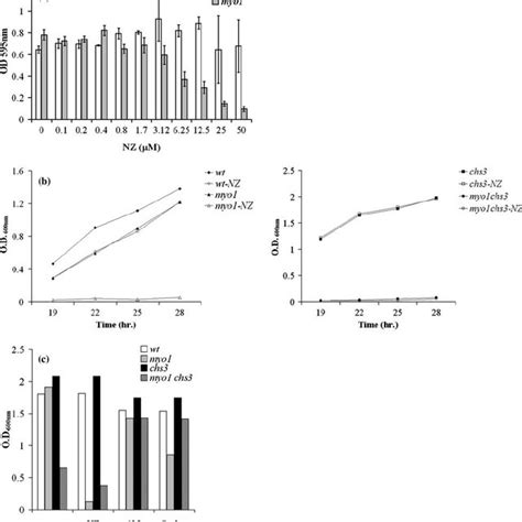 Graph Of The Response Of Yeast Strains To Treatment With Nz A To