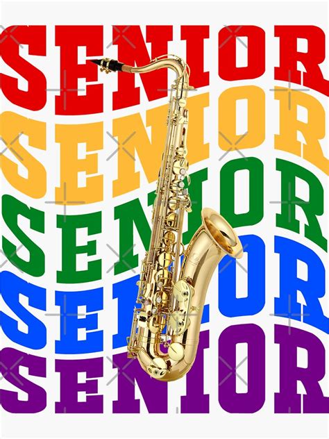 Marching Band Senior Tenor Saxophone Sticker For Sale By