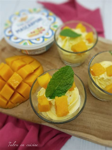 Mousse Au Mascarpone Et Mangue Artofit