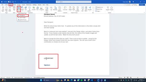 How to Add a Handwritten Signature in Word Document [2025]