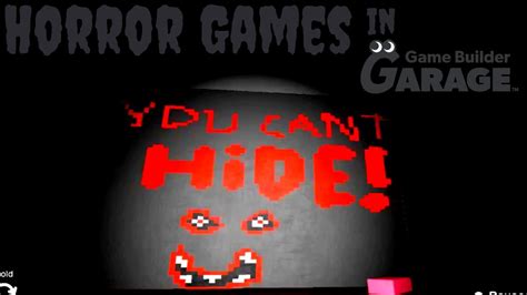 Horror Games In Game Builder Garage YouTube