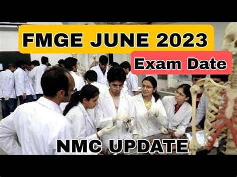 FMGE JUNE 2023 Exam Date NMC New Update On FMGE YouTube