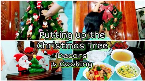 Christmas Decors And Putting Up Our Christmas Tree🎄 Making Chicken