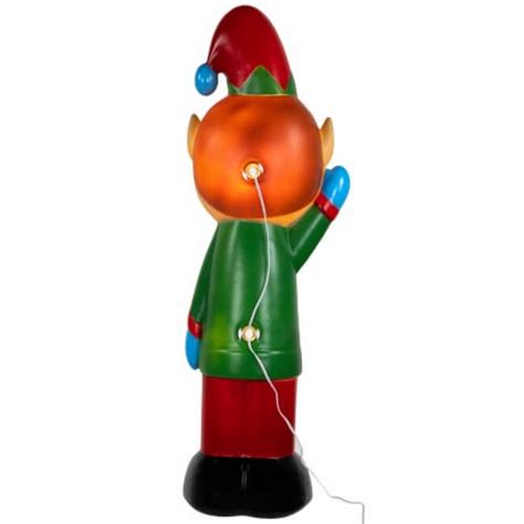 Northlight 40 Lighted Retro Style Blow Mold Elf Outdoor Christmas