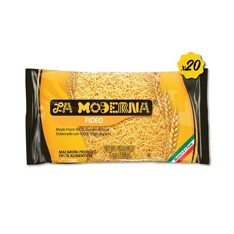 La Moderna Fideo Pasta Noodles Durum Wheat Protein Fiber Vitamins