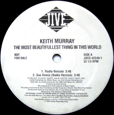 Keith Murray – The Most Beautifullest Thing In This World – Vinyl (12 ...