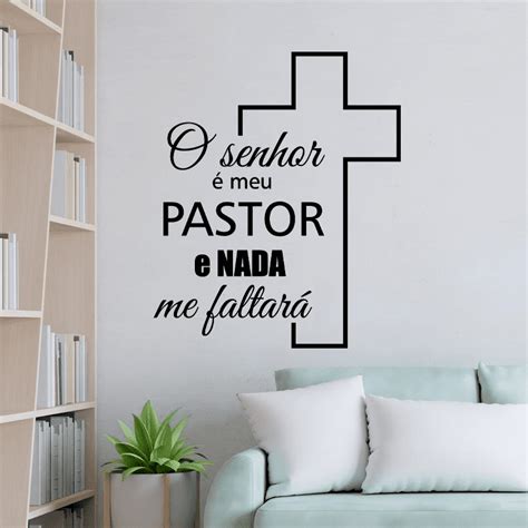 Adesivo De Parede O Senhor Meu Pastor Inspiradesivos