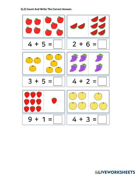 Numeracy worksheet exercise | Live Worksheets