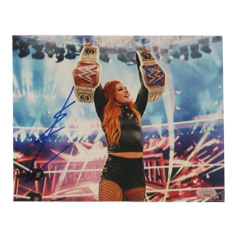 Becky Lynch Signed WWE 8x10 Photo JSA Pristine Auction