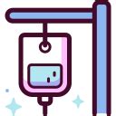 Intravenous Saline Drip Surang Lineal Color Icon