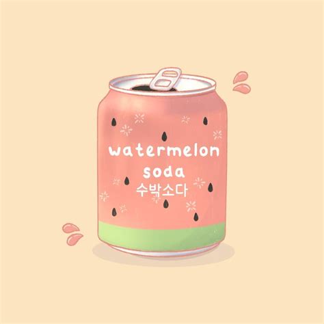 Watermelon Outfit Sky Art Journal Stickers Food Illustrations