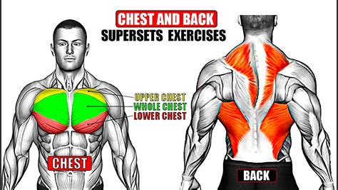 Chest And Back Supersets Workout Routine Youtube