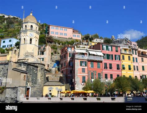 Vernazza In The Cinque Terre Coastal Area Italy Stock Photo Alamy