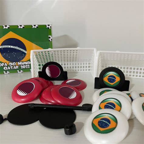 Jogo de Botão Futebol Personalizado Copa do Mundo Duplo Elo7