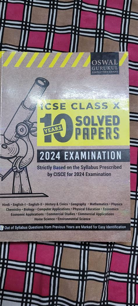 Buy Class 10 Icse 10 Years Solved Paper Gurukul Bookflow