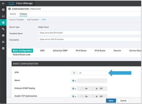 Configure Vedge Device Parameters By The Use Of Sdwan Template Cisco