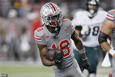 Ohio State Wr Marvin Harrison Jr Declares For The 2024 Nfl Draft