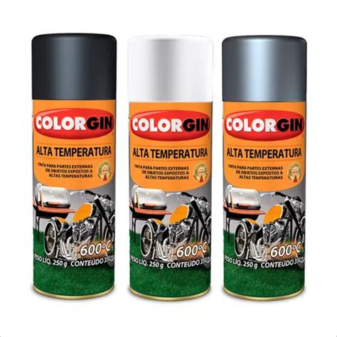 Tinta Spray Colorgin Alta Temperatura Ml Cores Mercadolivre