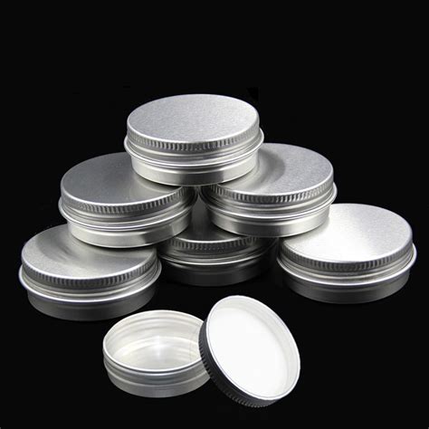 15g Aluminum Empty Cosmetic Container With Lids 15ml Small Round Lip