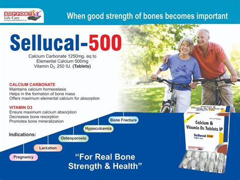 Calcium Carbonate 1250mg Eq To Elemental Calcium 500mg Vitamin D3 250 I U At Rs 750 Box