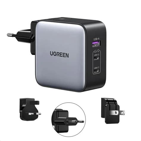 Ugreen W Travel Adapter Usb C Fast Charger Plug Ports Nexode Gan