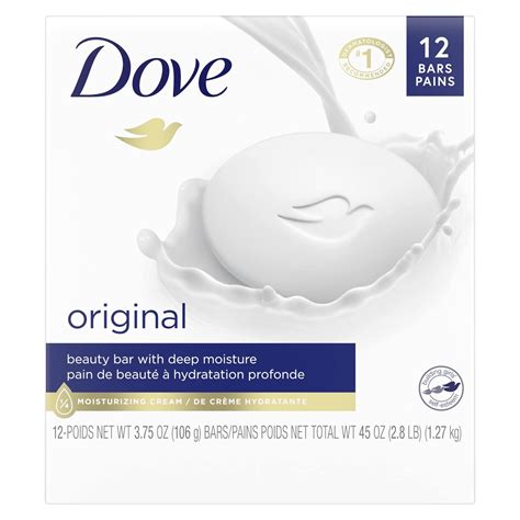 Dove Beauty Bar Soap Original 12 Bars For Soft Smooth