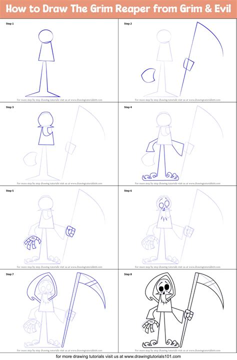 How To Draw Grim Reaper Step By Step