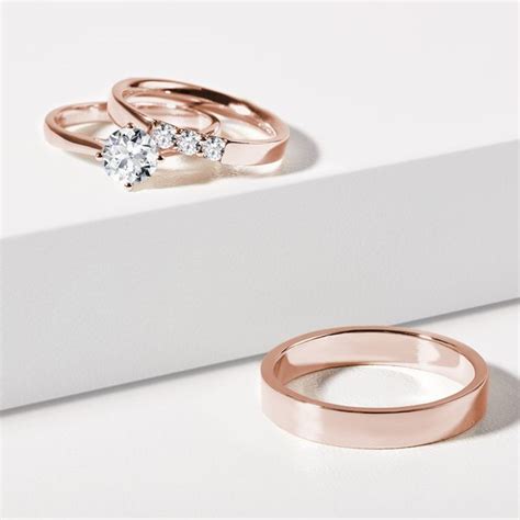 Eheringset Mit Diamanten In Rosegold KLENOTA