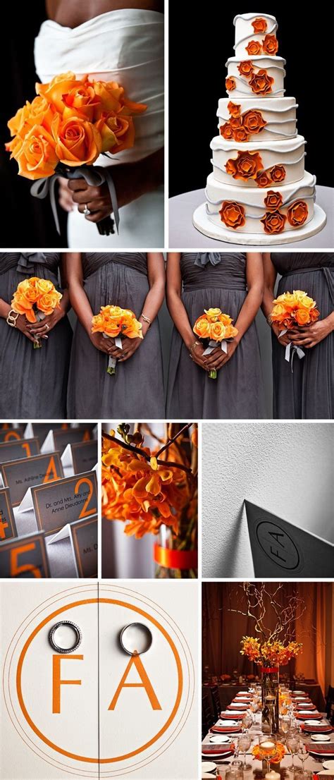 Orange And Green Wedding Color Scheme