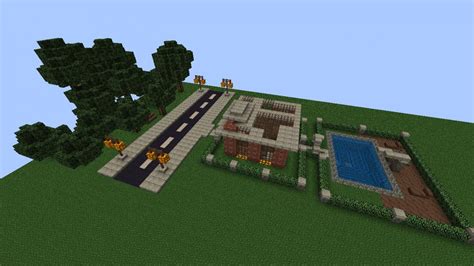 Modern House & street Minecraft Project