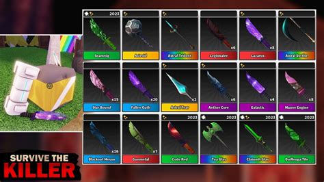 All Space Crate And Stpatricks Weapons 2023 Showcase 🔪survive The