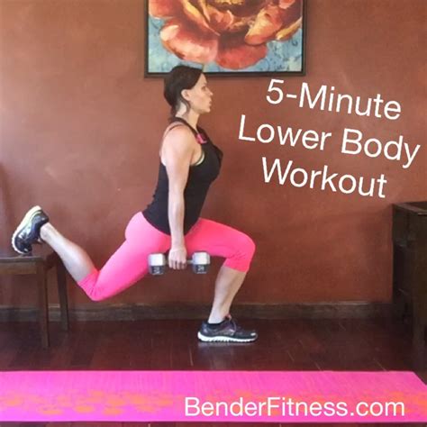 5 Minute Weighted Hiit Butt And Thigh Workout Bender Fitness