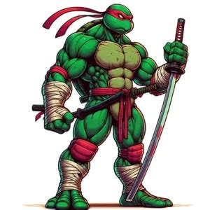 Raphael Ninja Turtle Coloring Page - Ready for Battle! - https://color ...