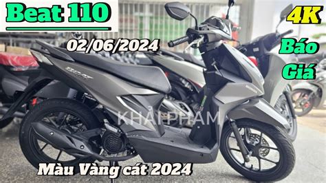 Cận cảnh Honda BEAT 110 2024 màu vàng cát ship TP Cần Thơ ngày 02 06 24