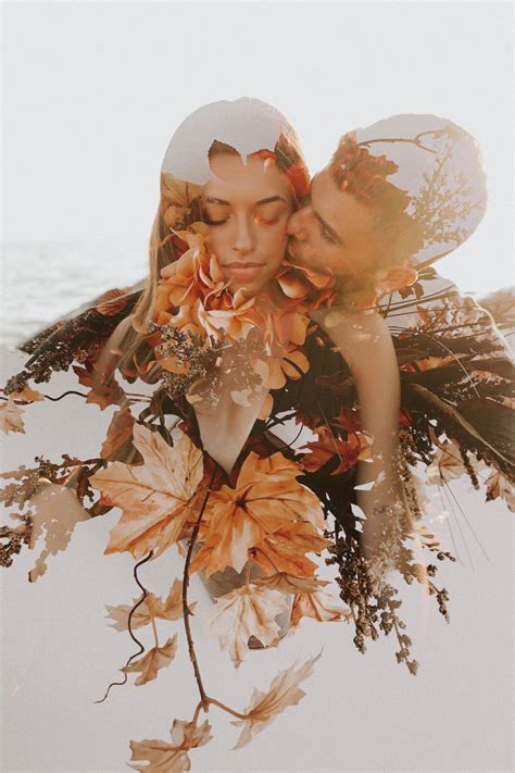 Double Exposure Wedding Photos Roses Rings Weddings Fashion